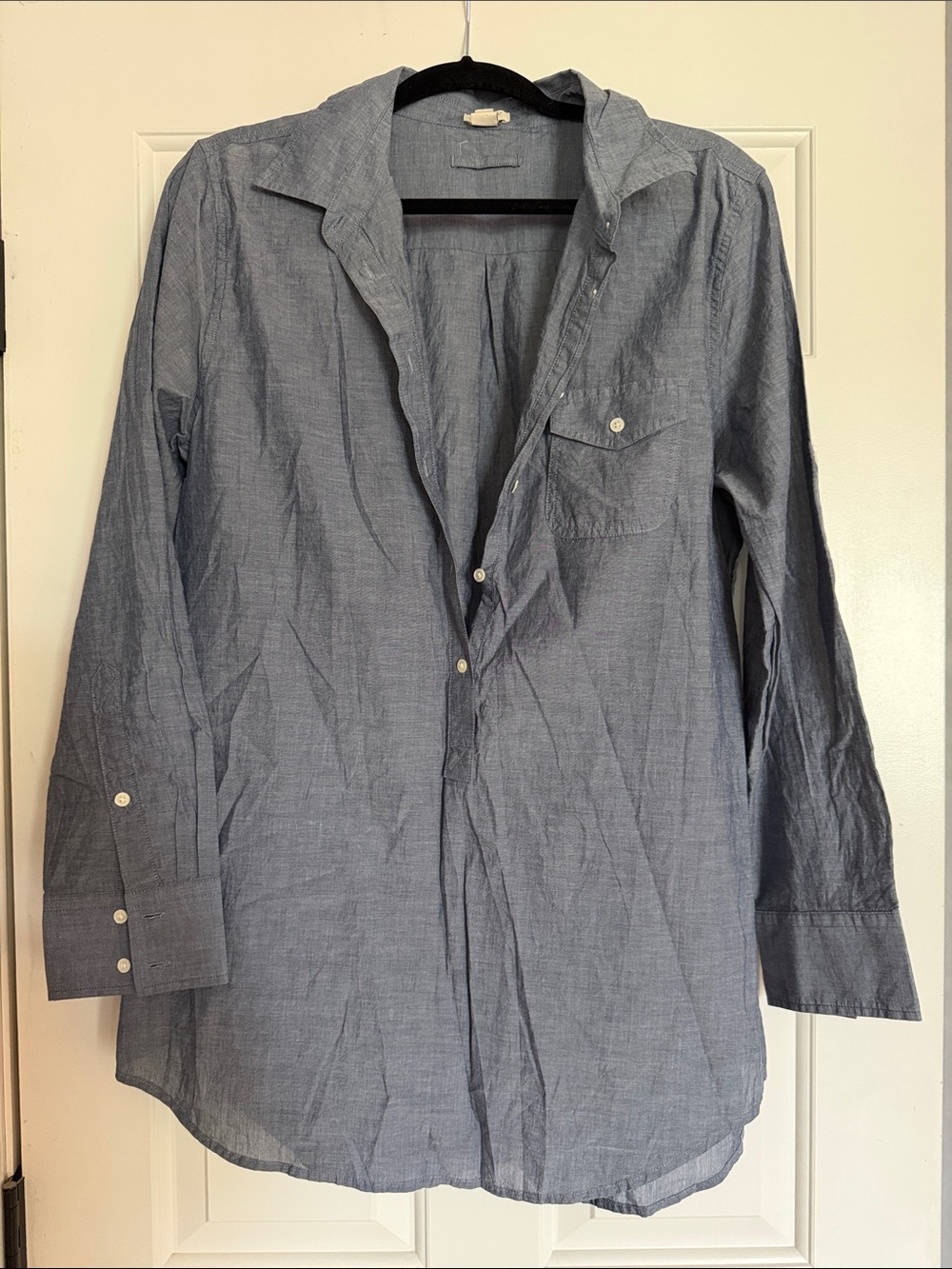 J. Crew Chambray Swim Coverup in denim